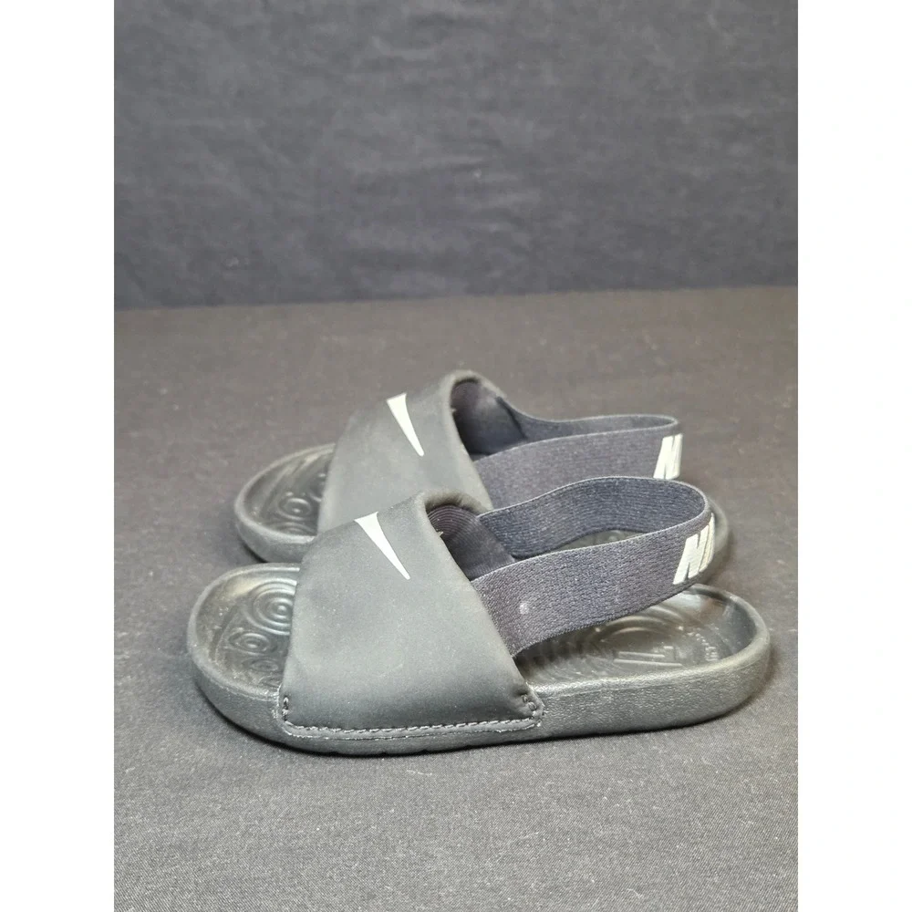 Nike Kawa Slide Black White Toddler Sandals BV1094-001 Size 6C NEW!